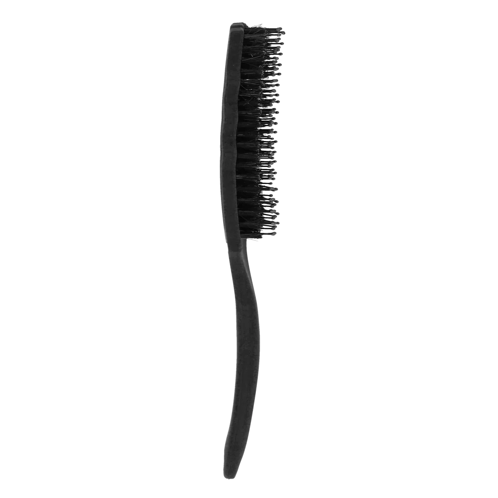 Mähnenbürste zum Entwirren mit Schweineborsten, Schwarz – Excellent Horse Wave Brush – Bild 2