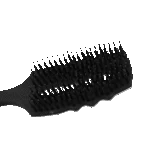 Mähnenbürste zum Entwirren mit Schweineborsten, Schwarz – Excellent Horse Wave Brush – Bild 4