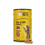 Nahrungsergänzung für Hunde für Haut und Fell, 60 weiche Kausnacks – Excellent Pets Skin & Coat Soft Chews