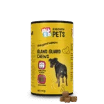 Ergänzungsfuttermittel Snacks für Hunde mit Präbiotika und Probiotika, 60 Stück – Excellent Pets Gland Guard Soft Chews