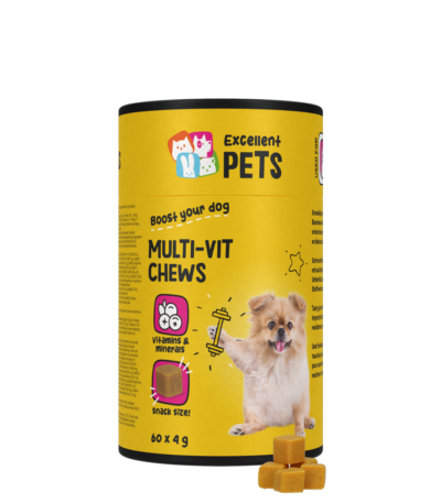 Multivitamin Kausnacks für Hunde, 60 Stück – Excellent Pets Multi-Vit Soft Chews