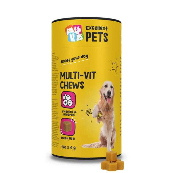 Multivitamin Kausticks für Hunde, 120 Stück – Excellent Pets Multi-Vit Soft Chews
