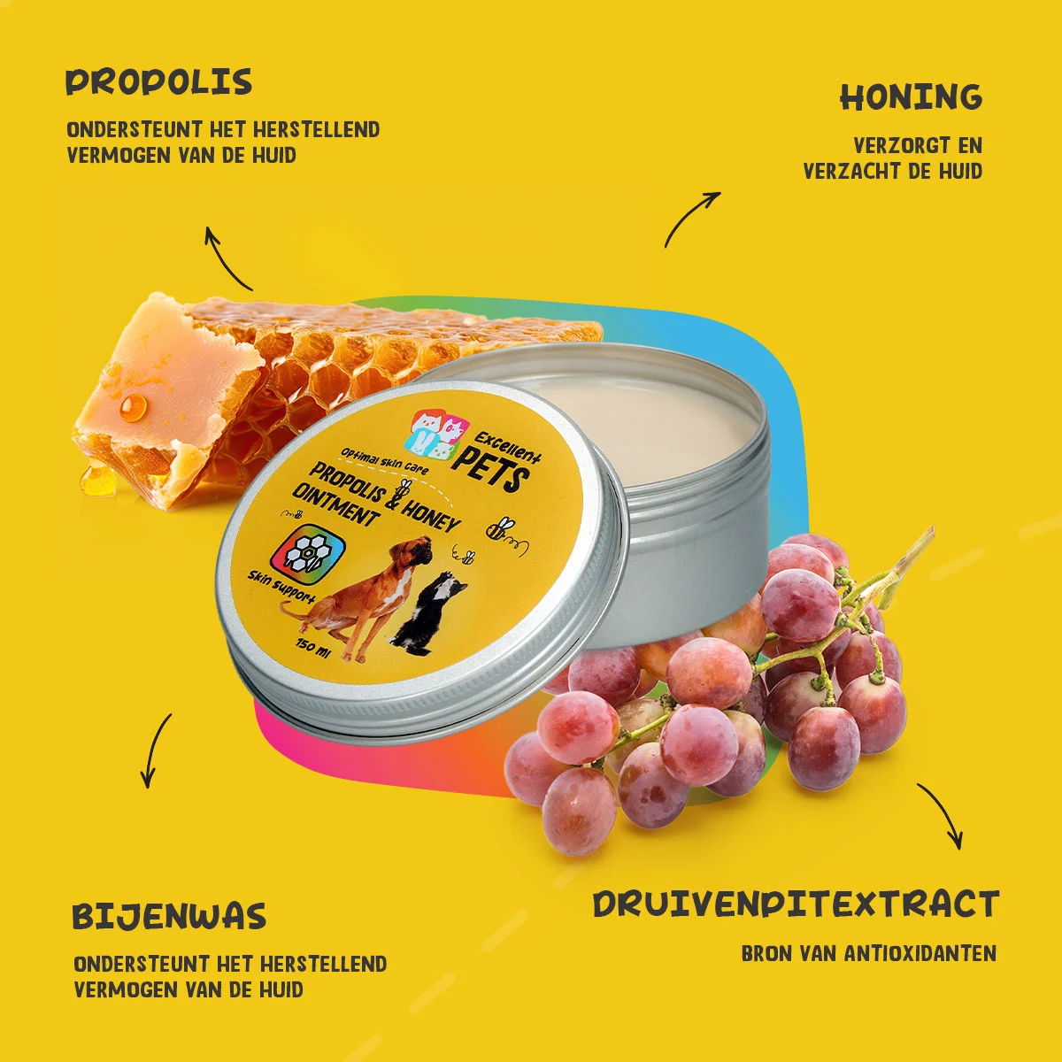 Hautsalbe mit Propolis und Honig, 150 ml – Excellent Pets Propolis & Honey Ointment – Bild 5