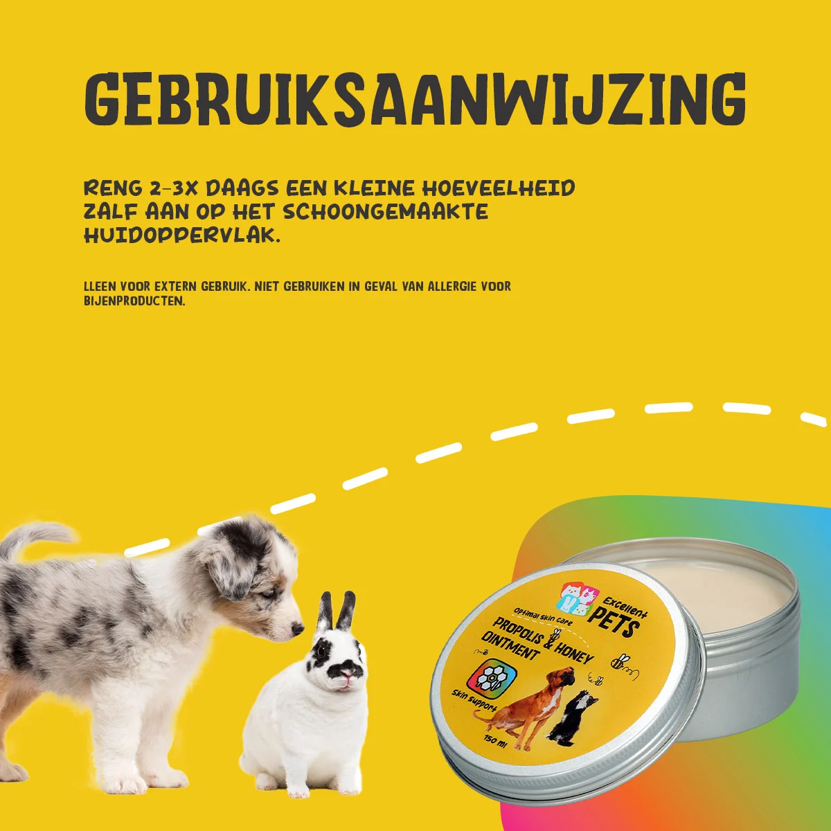 Hautsalbe mit Propolis und Honig, 150 ml – Excellent Pets Propolis & Honey Ointment – Bild 6