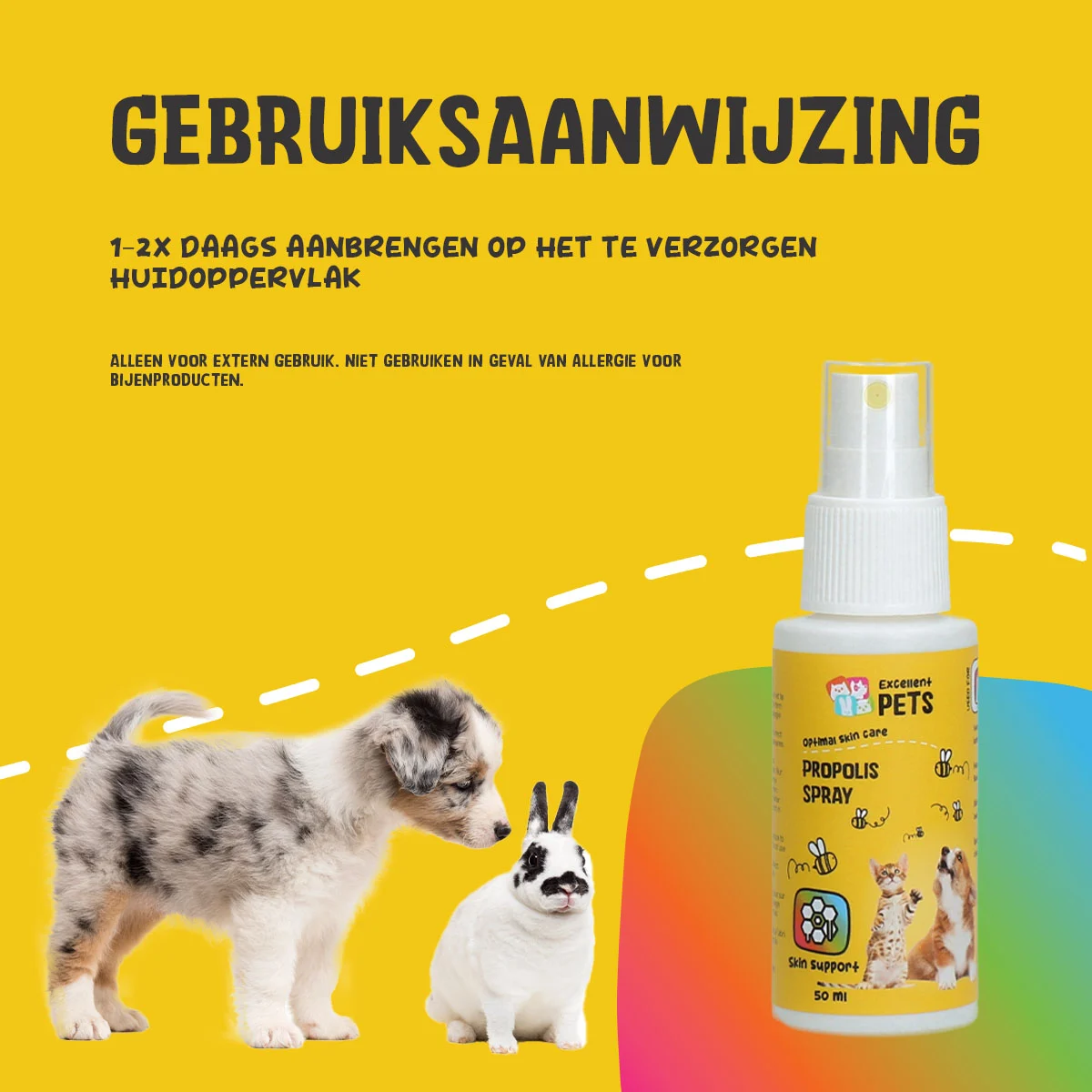 Hautpflegespray mit Propolis, 50 ml – Excellent Pets Propolis Spray – Bild 6