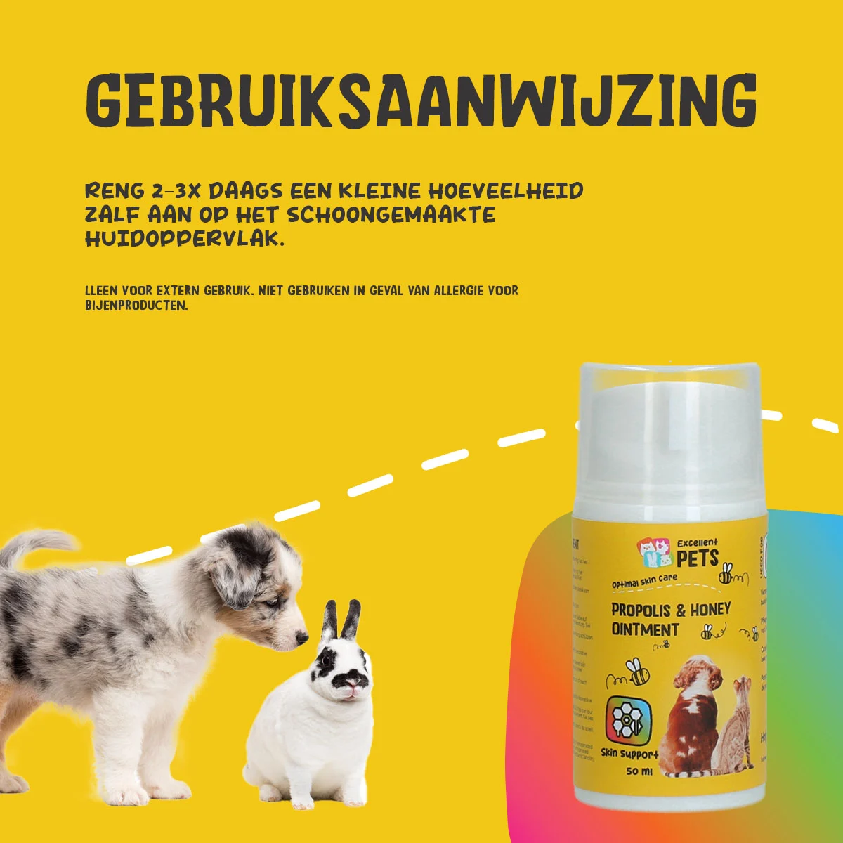 Hautsalbe mit Propolis und Honig, 50 ml – Excellent Pets Propolis & Honey Ointment – Bild 6
