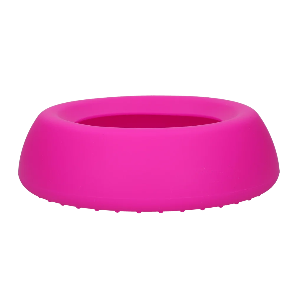 Excellent Pets No-Spill Bowl Silikonnapf für Hunde mit Überlaufrand, 800 ml, Rosa – Bild 3