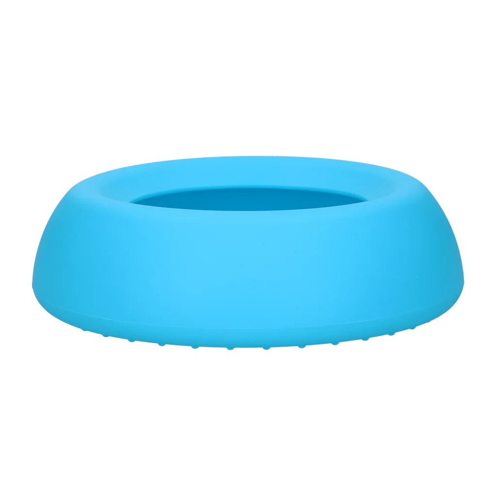Silikon Futter- und Wassernapf für Hunde mit Überlaufschutz, 800 ml Blau – Excellent Pets No-Spill Bowl – Bild 3