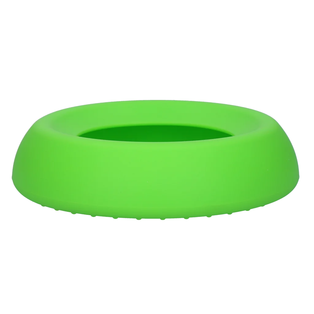 Silikon Futter und Trinknapf für Hunde mit Überlaufrand, 300 ml Grün – Excellent Pets No-Spill Bowl – Bild 3