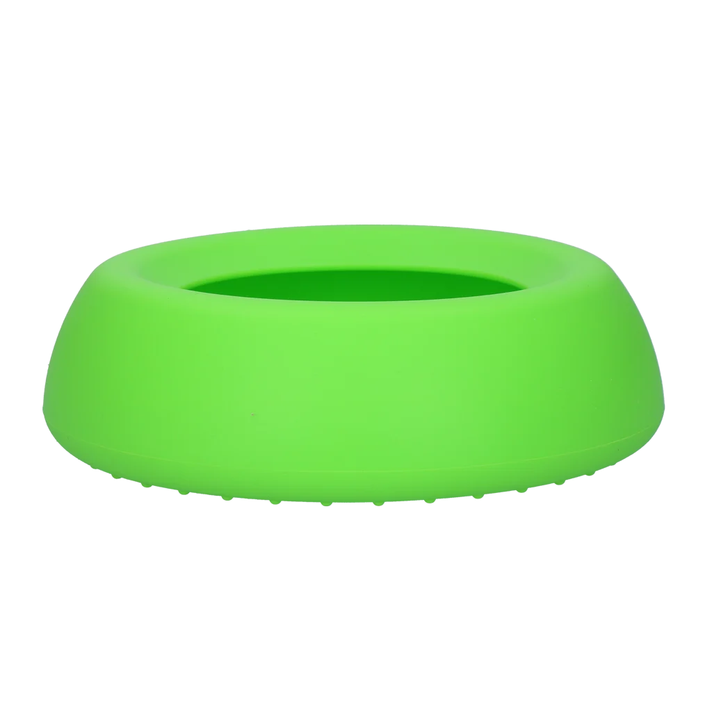Silikon Hundenapf und Trinknapf mit Kleckerrand, 800 ml Grün – Excellent Pets No-Spill Bowl – Bild 2