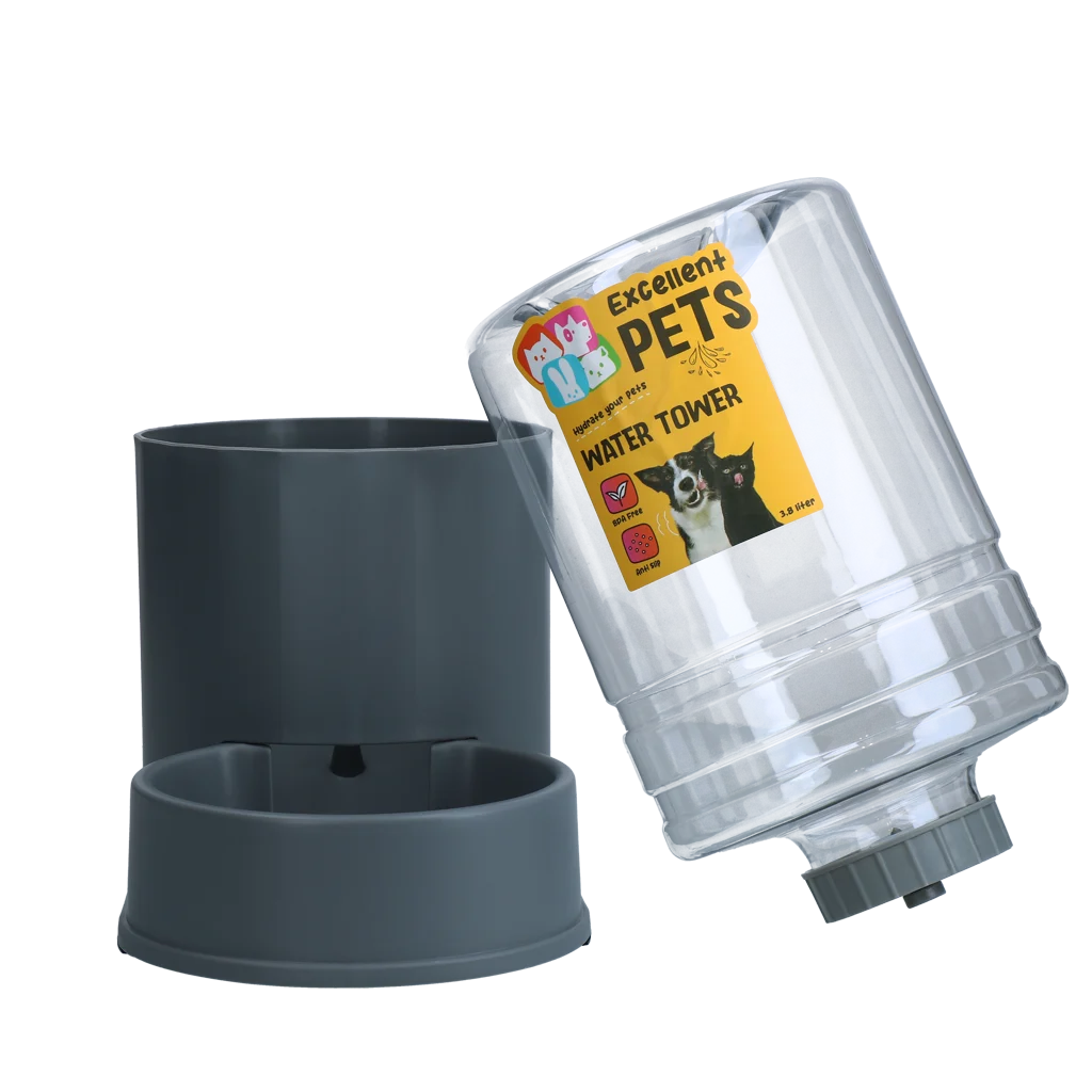 Wasserturm mit Trinknapf 3,8 l – Excellent Pets Water Tower – Bild 3