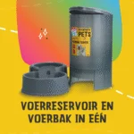 Futterspender für Hunde und Katzen mit rutschfesten Füßen, 2,3 kg – Excellent Pets Feeding Tower – Bild 5