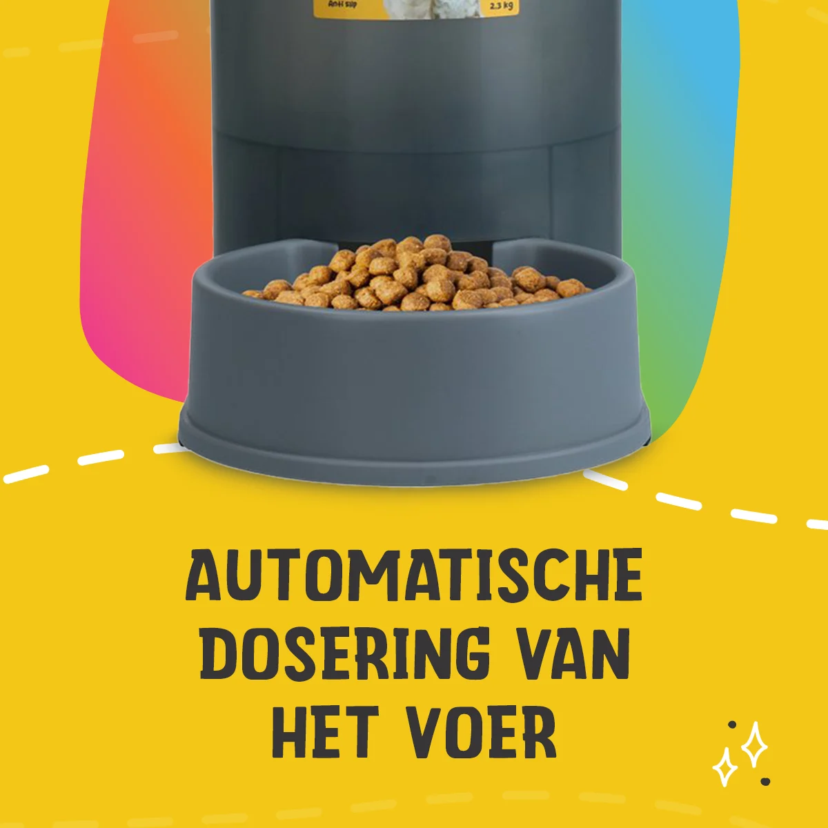 Futterspender für Hunde und Katzen mit rutschfesten Füßen, 2,3 kg – Excellent Pets Feeding Tower – Bild 6