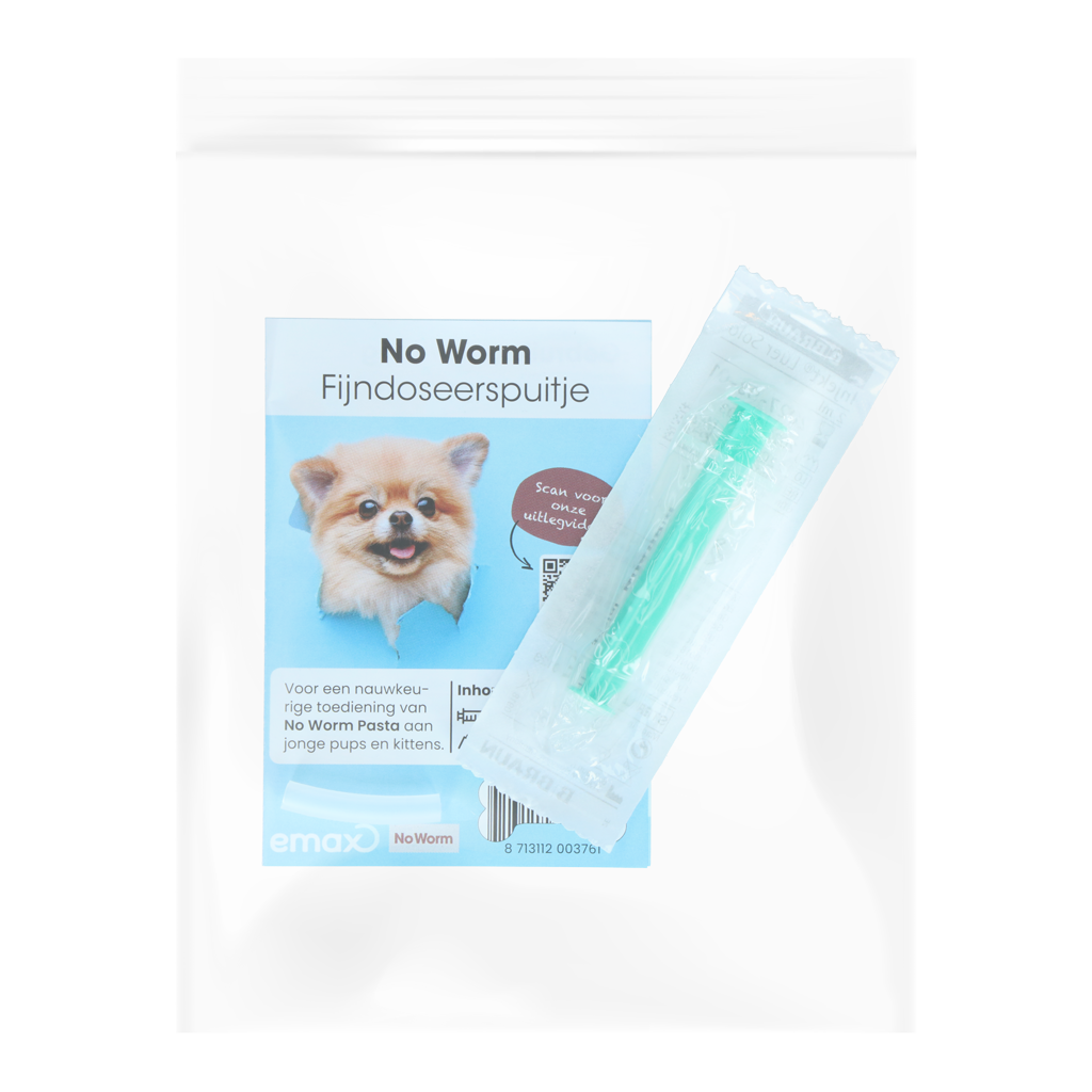 Fijndoseerspuitje voor No Worm Pasta – Emax Feindosierspritze für No Worm Pasta – Emax