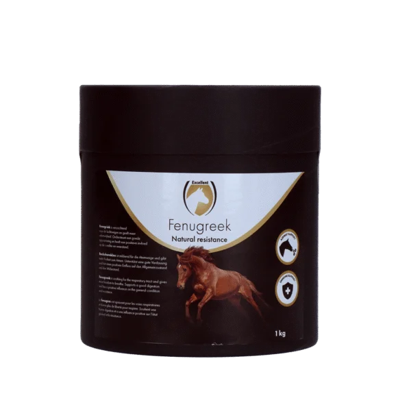 Bockshornkleepulver für Pferde, 100% Bockshornklee, 1 kg – Excellent Horse Fenugreek