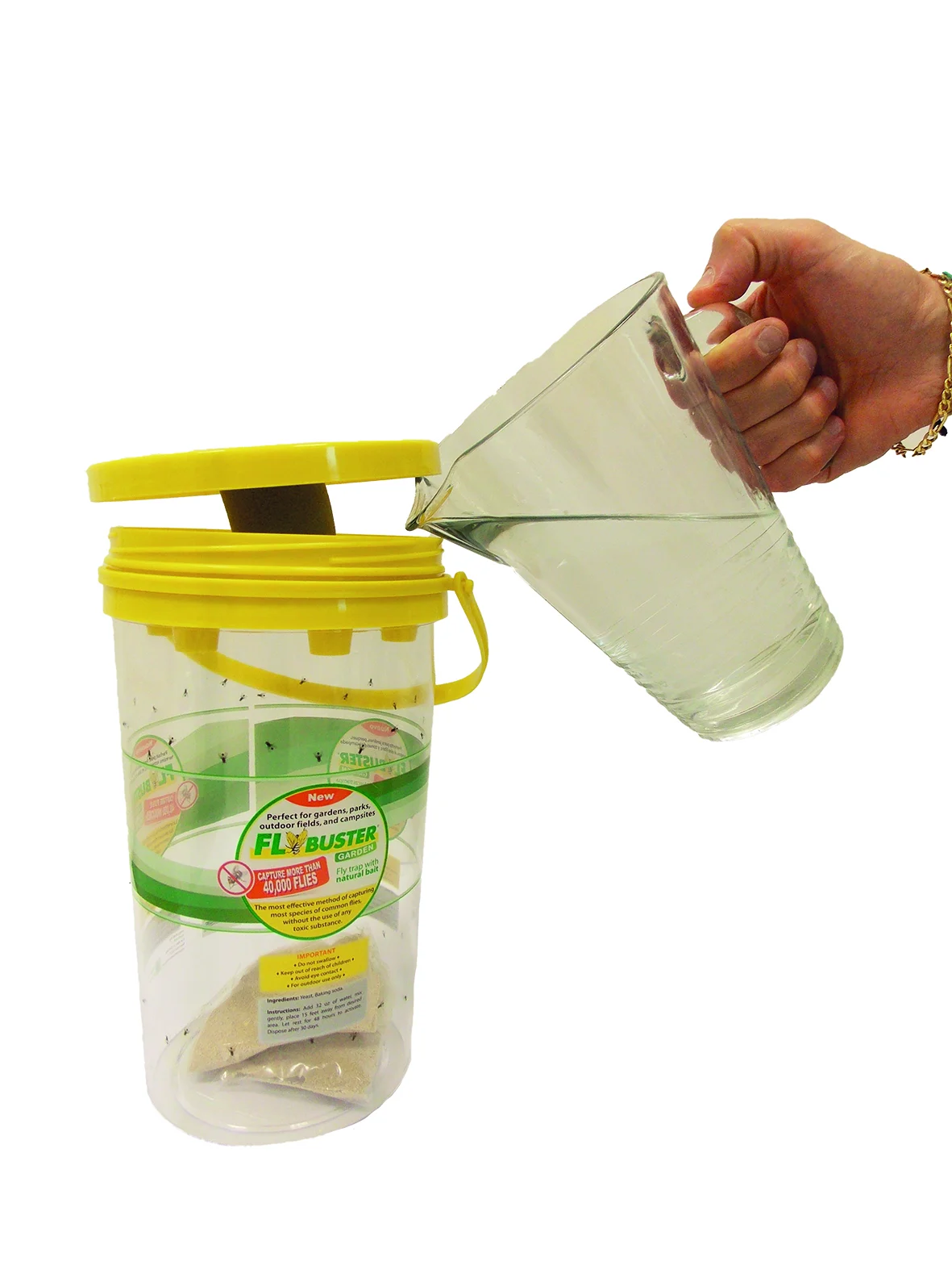 Fliegenfalle für draußen mit 40 g Lockstoff – Flybuster Garden Trap – Bild 3