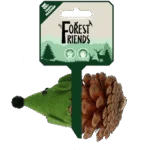 Spielmaus für Katzen aus Kiefernzapfen und Filz mit Madnip, Grün, 8 cm – Forest Friends Mouse