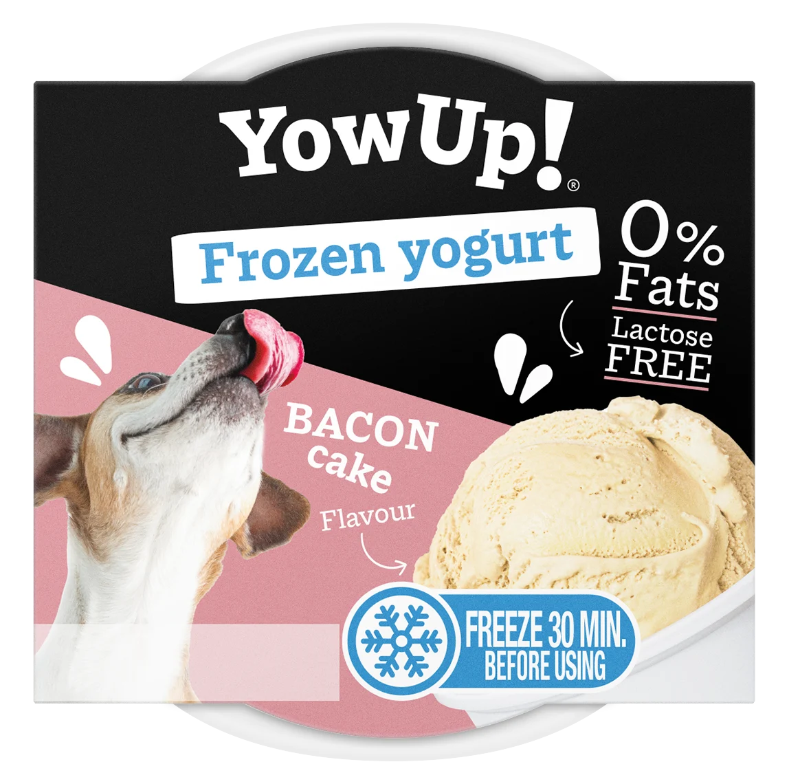 Joghurt Snack zum Einfrieren für Hunde und Katzen, Bacon Cake, 110 g – YowUp! Frozen Yoghurt Bacon Cake – Bild 1
