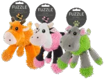 Hundekuscheltier Nilpferd mit 5 Quietschern, 22 x 22 cm – Fuzzle – Bild 4