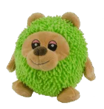 Hundekuscheltier Bär mit Quietscher, 14 cm – Fuzzle – Bild 2