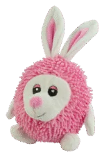 Hundekuscheltier Kaninchen mit Quietscher, 23 cm – Fuzzle – Bild 2