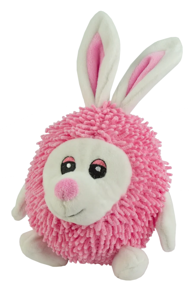 Hundekuscheltier Kaninchen mit Quietscher, 23 cm – Fuzzle – Bild 2