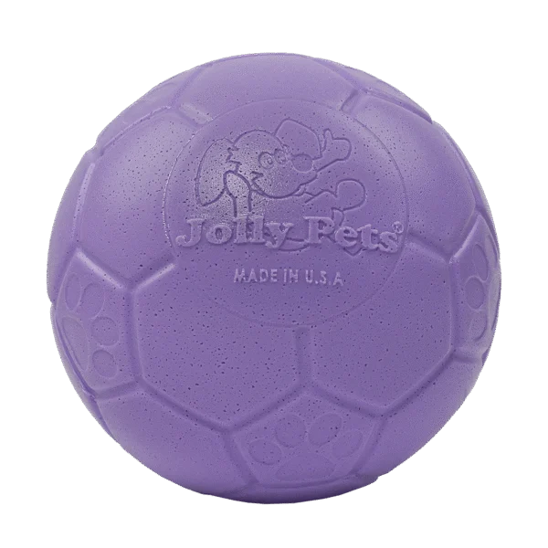 Apportierball für Hunde, hellviolett, 20 cm – Jolly Pets Jolly Soccer Ball