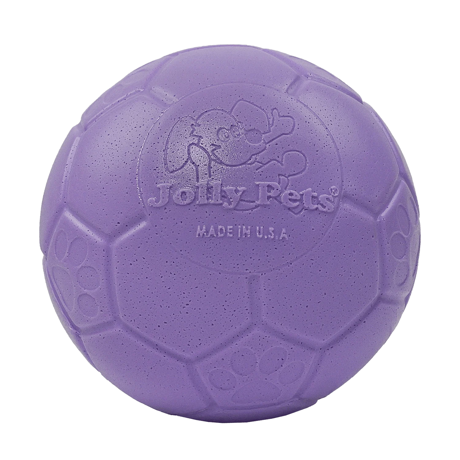 FjTzE3o-1.png Apportierball für Hunde, hellviolett, 20 cm – Jolly Pets Jolly Soccer Ball – Bild 1
