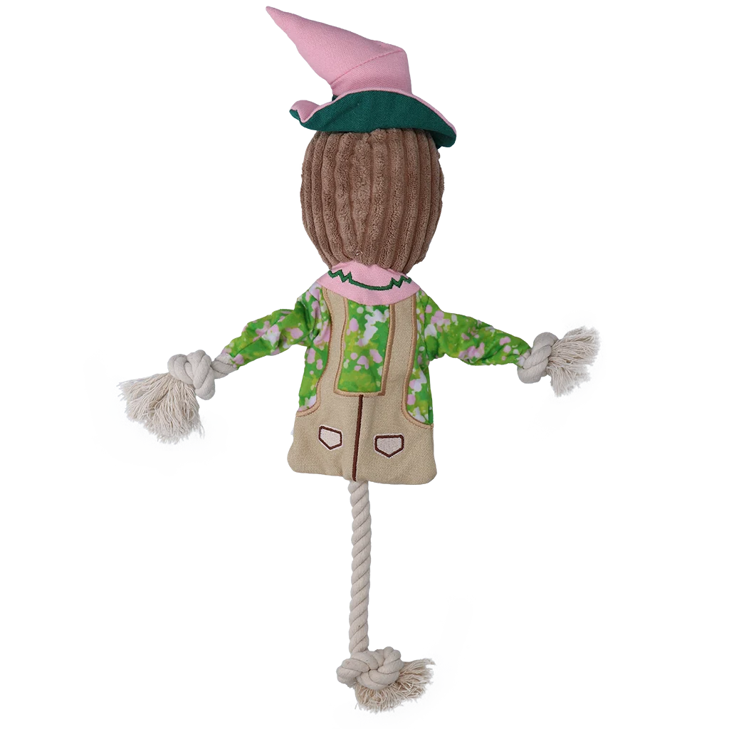 Zerrspielzeug Vogelscheuche mit Knisterkörper und Seil – Garden Paws Scarecrow Scary Harry M – Bild 3