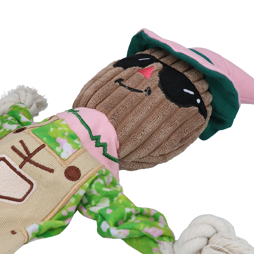 Zerrspielzeug Vogelscheuche mit Knisterkörper und Seil – Garden Paws Scarecrow Scary Harry M – Bild 4