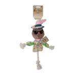Zerrspielzeug Vogelscheuche mit knisterndem Körper und Seil – Garden Paws Scarecrow Scary Harry S