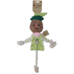 Zerrspielzeug Vogel mit knisterndem Körper und Seil – Garden Paws Scarecrow Indy Fields M