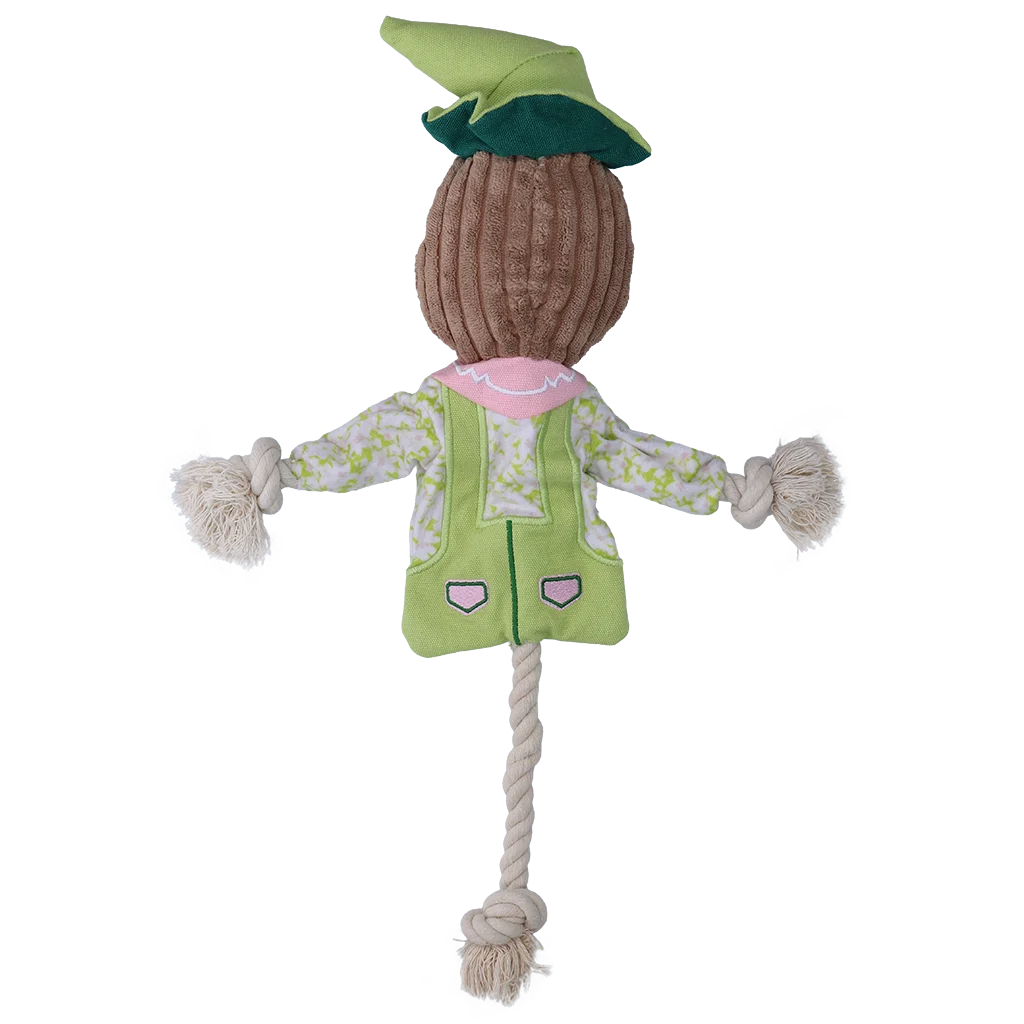 Zerrspielzeug Vogel mit knisterndem Körper und Seil – Garden Paws Scarecrow Indy Fields M – Bild 3
