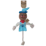 Zerrspielzeug Vogelscheuche mit knisterndem Körper und Seil – Garden Paws Scarecrow Calvin Crow M