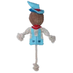 Zerrspielzeug Vogelscheuche mit knisterndem Körper und Seil – Garden Paws Scarecrow Calvin Crow M – Bild 3