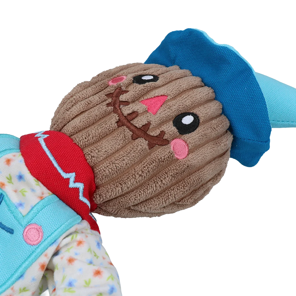 Zerrspielzeug Vogelscheuche mit knisterndem Körper und Seil – Garden Paws Scarecrow Calvin Crow M – Bild 4