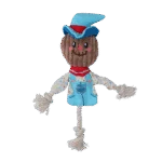 Zerrspielzeug Vogelscheuche mit Knisterkörper und Seil – Garden Paws Scarecrow Calvin Crow S – Bild 2
