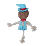 Zerrspielzeug Vogelscheuche mit Knisterkörper und Seil – Garden Paws Scarecrow Calvin Crow S – Bild 3