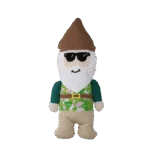 Hundekuscheltier Gartenzwerg mit Quietscher M – Garden Paws Garden Gnome Smirking Steve M – Bild 2