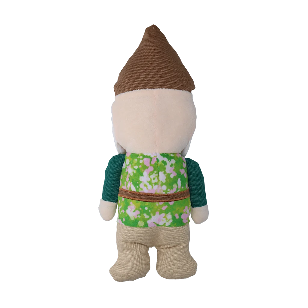 Hundekuscheltier Gartenzwerg mit Quietscher M – Garden Paws Garden Gnome Smirking Steve M – Bild 3