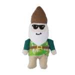 Hundekuscheltier Gartenzwerg mit Quietscher S – Garden Paws Garden Gnome Smirking Steve S – Bild 2