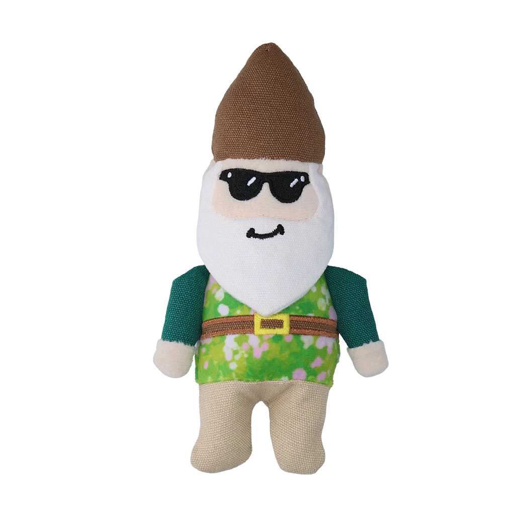Hundekuscheltier Gartenzwerg mit Quietscher S – Garden Paws Garden Gnome Smirking Steve S – Bild 2