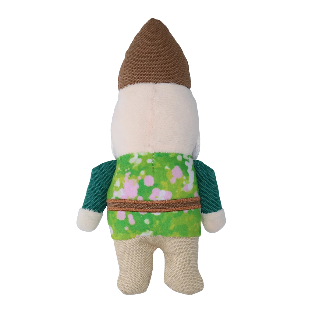 Hundekuscheltier Gartenzwerg mit Quietscher S – Garden Paws Garden Gnome Smirking Steve S – Bild 3