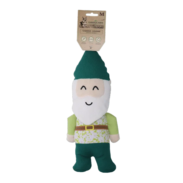 Hundekuscheltier Gartenzwerg mit Quietscher M – Garden Paws Garden Gnome Gentle George M