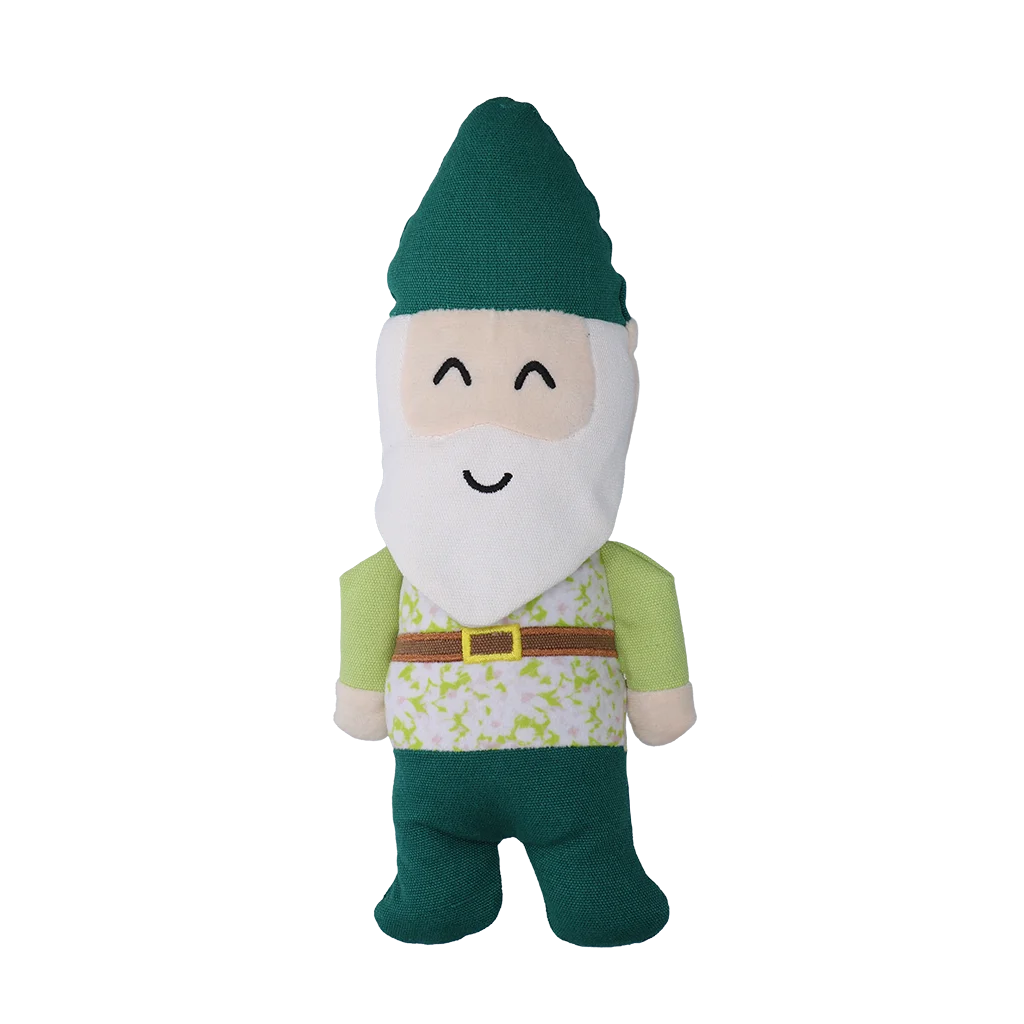 Hundekuscheltier Gartenzwerg mit Quietscher M – Garden Paws Garden Gnome Gentle George M – Bild 2