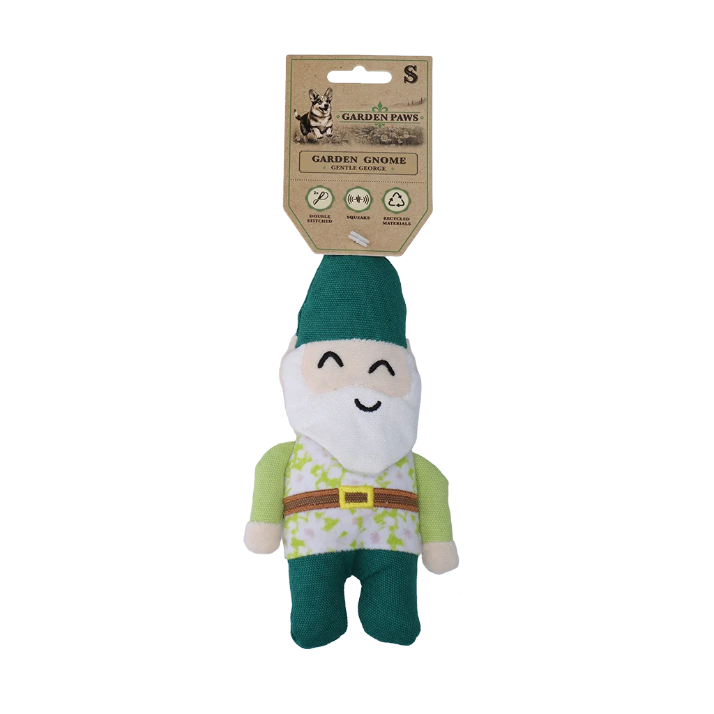 Hundespielzeug Gartenzwerg mit Quietscher S – Garden Paws Garden Gnome Gentle George S – Bild 1