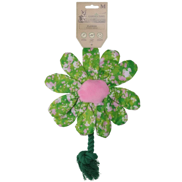 Hundekuscheltier Blume mit Seil M – Garden Paws Flower Summer Shrubs M