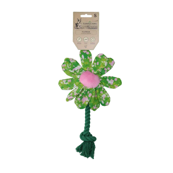 Hundekuscheltier Blume mit Seil S – Garden Paws Flower Summer Shrubs S