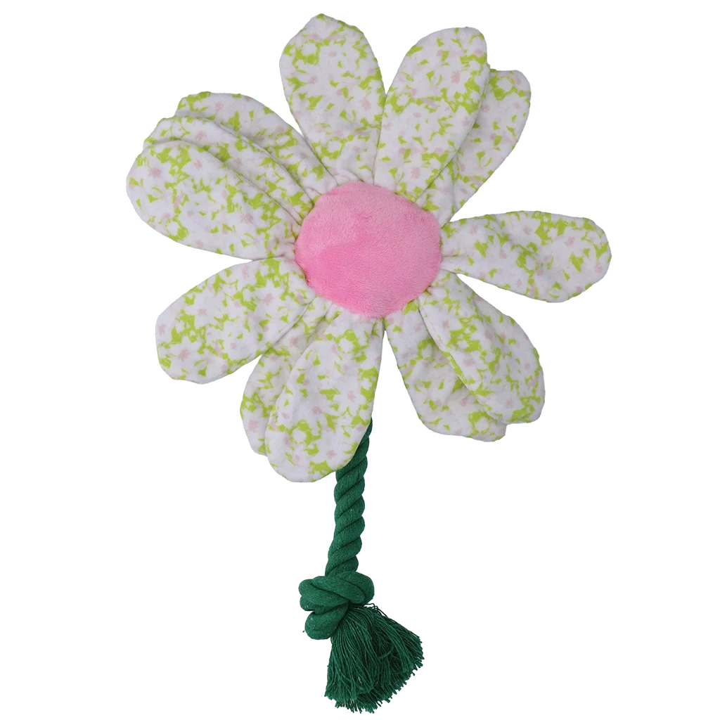 Hundekuscheltier Blume mit Seil, M – Garden Paws Flower Spring Sakura – Bild 2