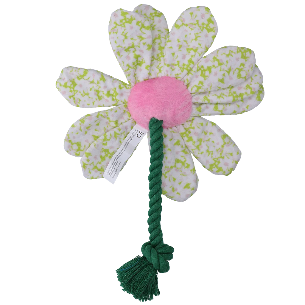 Hundekuscheltier Blume mit Seil, M – Garden Paws Flower Spring Sakura – Bild 3
